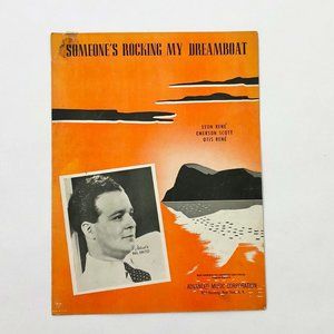 Someone's Rocking My Dreamboat Piano & Voice Sheet Music 1951 Phil Brito